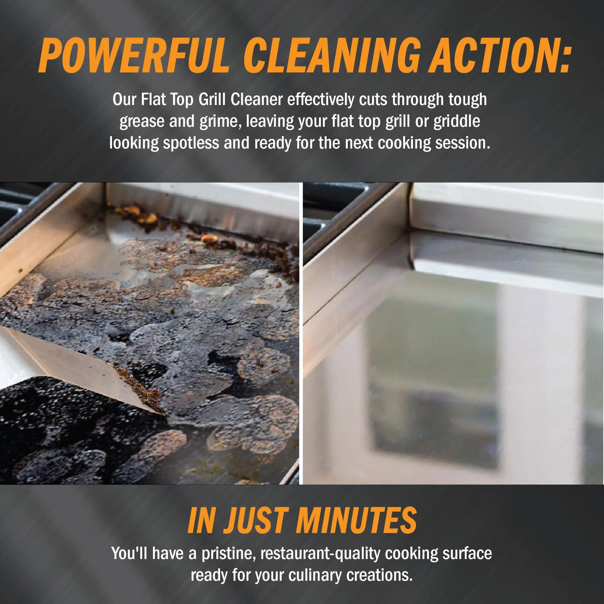 Active Element Flat Top Grill Cleaner – 32 fl oz | Griddle Cleaner, Removes Burnt-On Residue, Food Safe, Non-Caustic Formula, For Blackstone Grills - Image 7