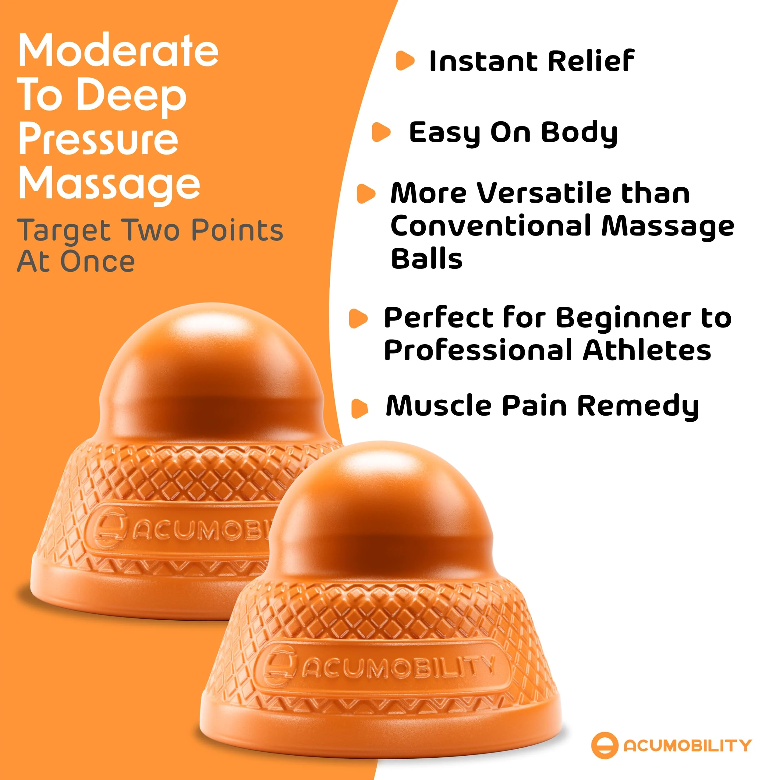 Acumobility Massage Ball Roller 2 Pack - Trigger Point - Massage Balls Massage Roller Ball - Foot Massage Ball - Physical Therapy Ball - Image 4