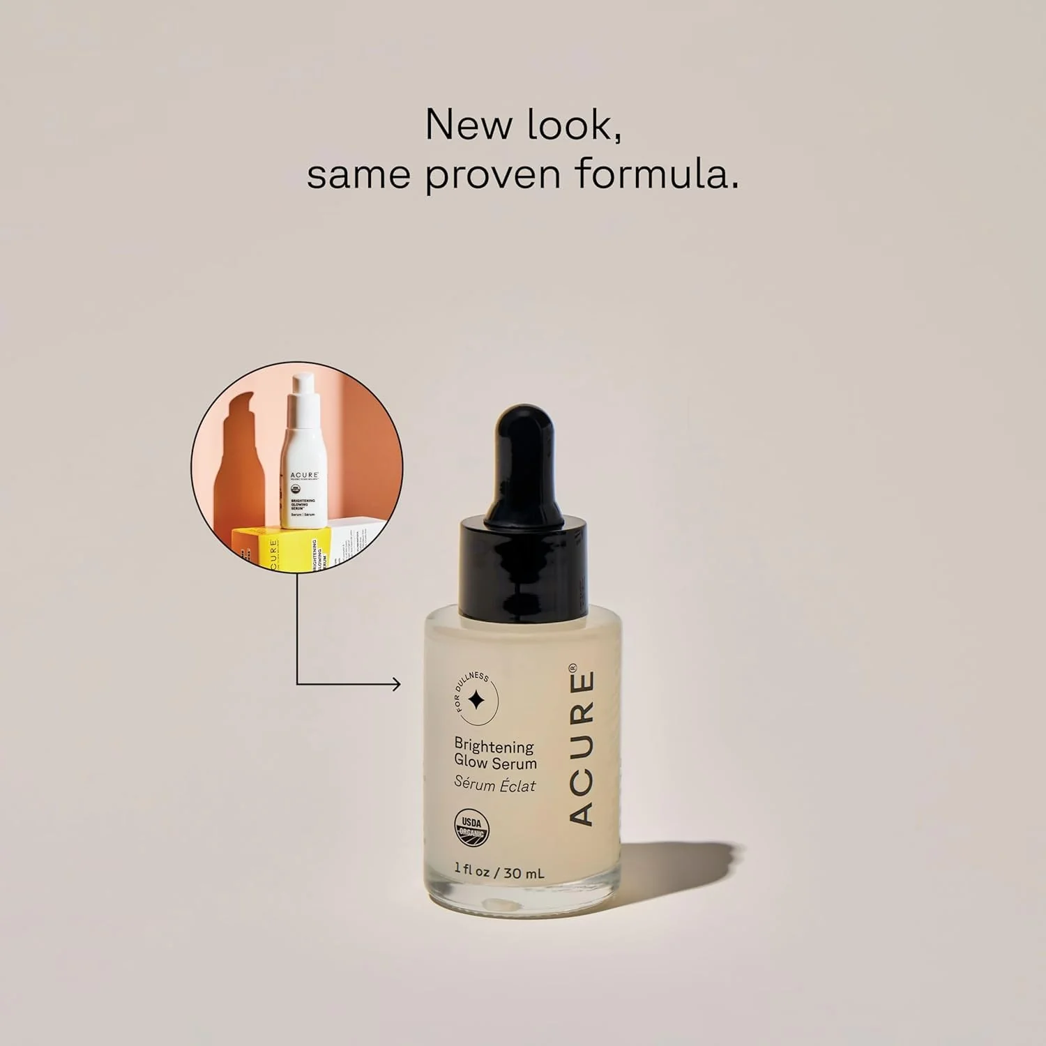 Acure Brightening Glow Serum - Anti Aging Face Serum, Bright Glow for Women & Men, Facial Skincare with Argan Oil and Cranberry Seed Oil, Vegan & Cruelty Free - 1 fl oz - Image 7