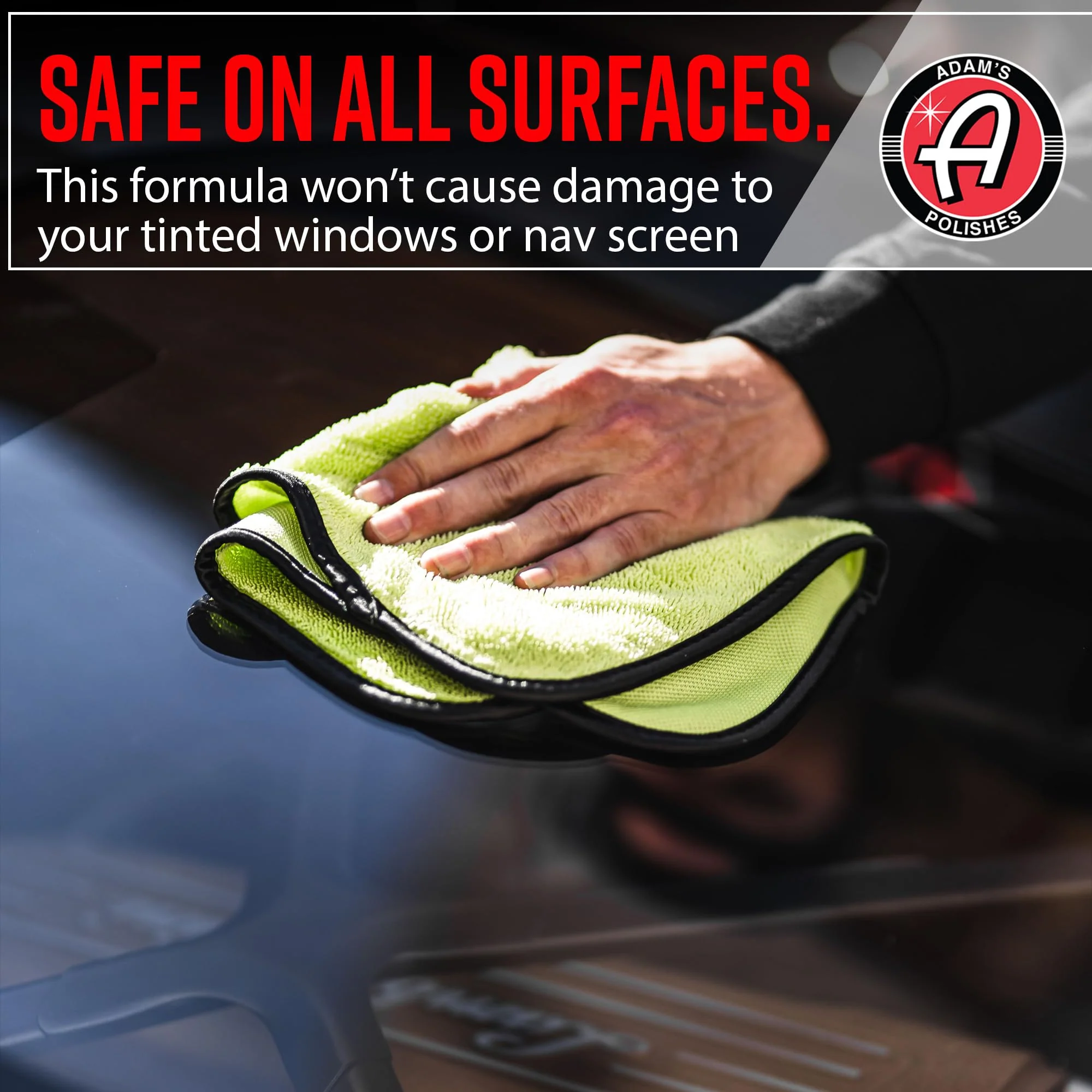 Adam's Polishes Glass Cleaner (Gallon) - Car Window Cleaner | Car Wash All-Natural Streak Free Formula For Car Cleaning | Safe On Tinted & Non-Tinted Glass | Won’t Strip Car Wax or Paint Protection - Image 3