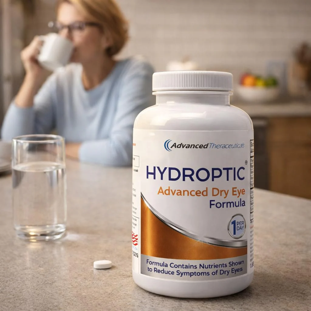 ADVANCED THERACEUTICALS Hydroptic Advanced Dry Eye Formula One-Per-Day 90-Day Supply - Supports Eye Nutrition & Tear Film with Astaxanthin, Omega-3, Vitamins - Areds 2 - Image 3