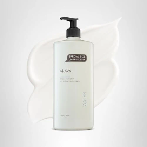 AHAVA Dead Sea Water Mineral Body Lotion - Daily Moisturizing & Hydrating Body Lotion with Osmoter, Exclusive blend of Dead Sea Minerals & Botanical Extracts, Original, 24 Fl.Oz (Packaging May Vary) - Image 2