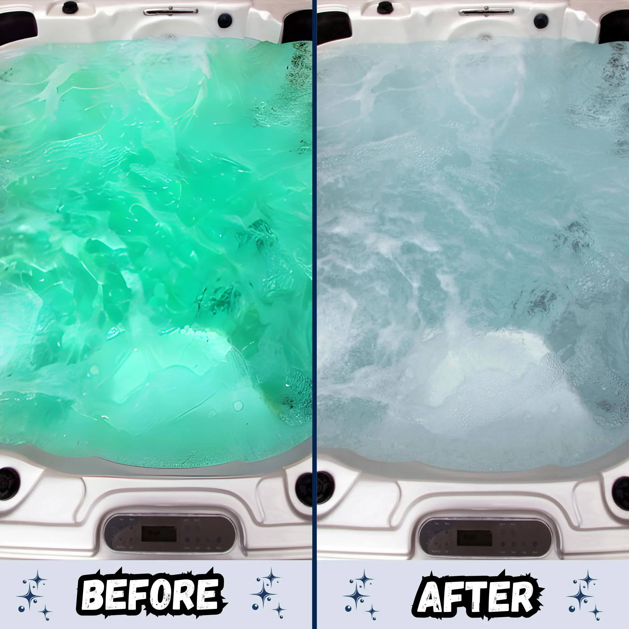 AhhSome Jetted Tub & Hot Tub Cleaner, Powerful Spa Bath Cleaning Solution for Jacuzzis & Whirlpools, 1 Gallon (64 Treatments), Professional Grade Septic Safe Solution for Hot Tubs, Made in USA - Image 2