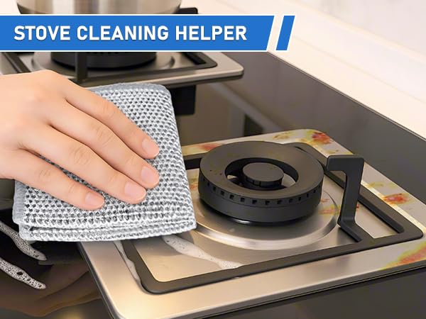 Aidoclip Non-Scratch Steel Wool Dishcloth - 50PC Set, Multi-Use Kitchen Scrubbers, Durable Cleaning Pads for Wet & Dry Use Grey (50pcs) - Image 4