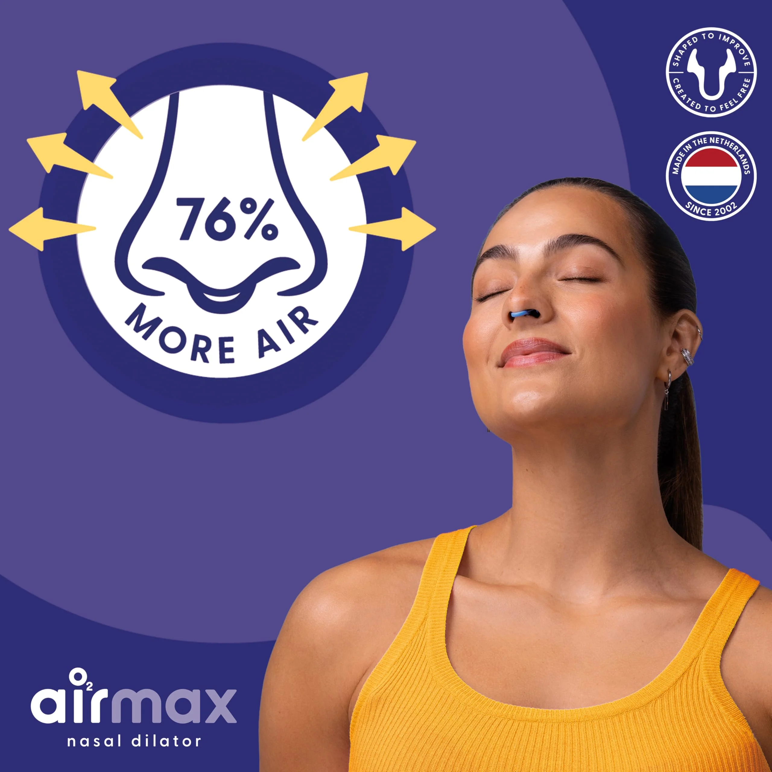 Air Max Nasal Dilators Trial Pack - Anti Snoring Devices - 76% More Airflow for Better Breathing & Against Nasal Congestion - Guaranteed Fit (1x Small & 1x Medium) - Reusable - Image 2
