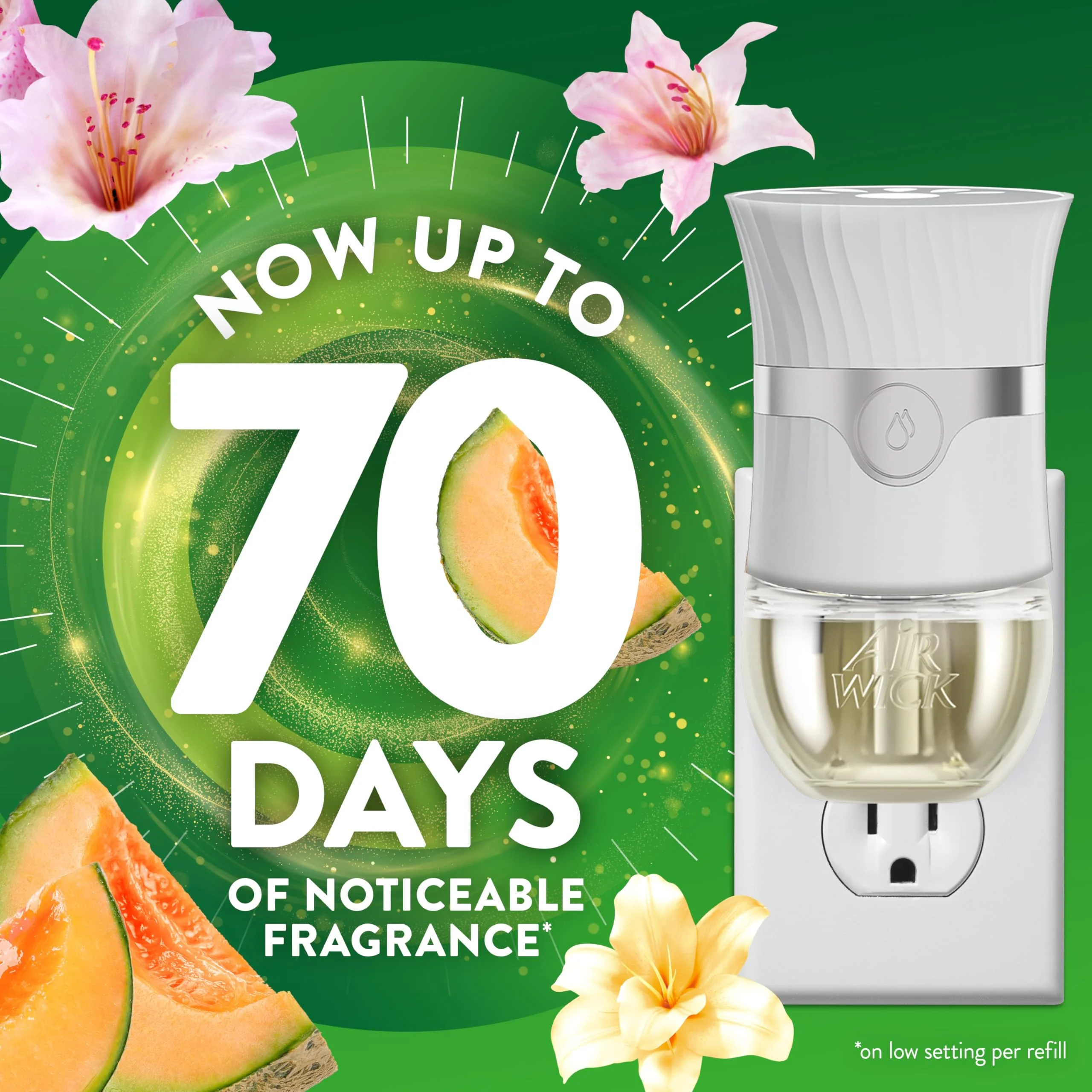 Air Wick Plug in Scented Oil Refill, 2 ct, Summer Delights, Air Freshener, Essential Oils - Image 2
