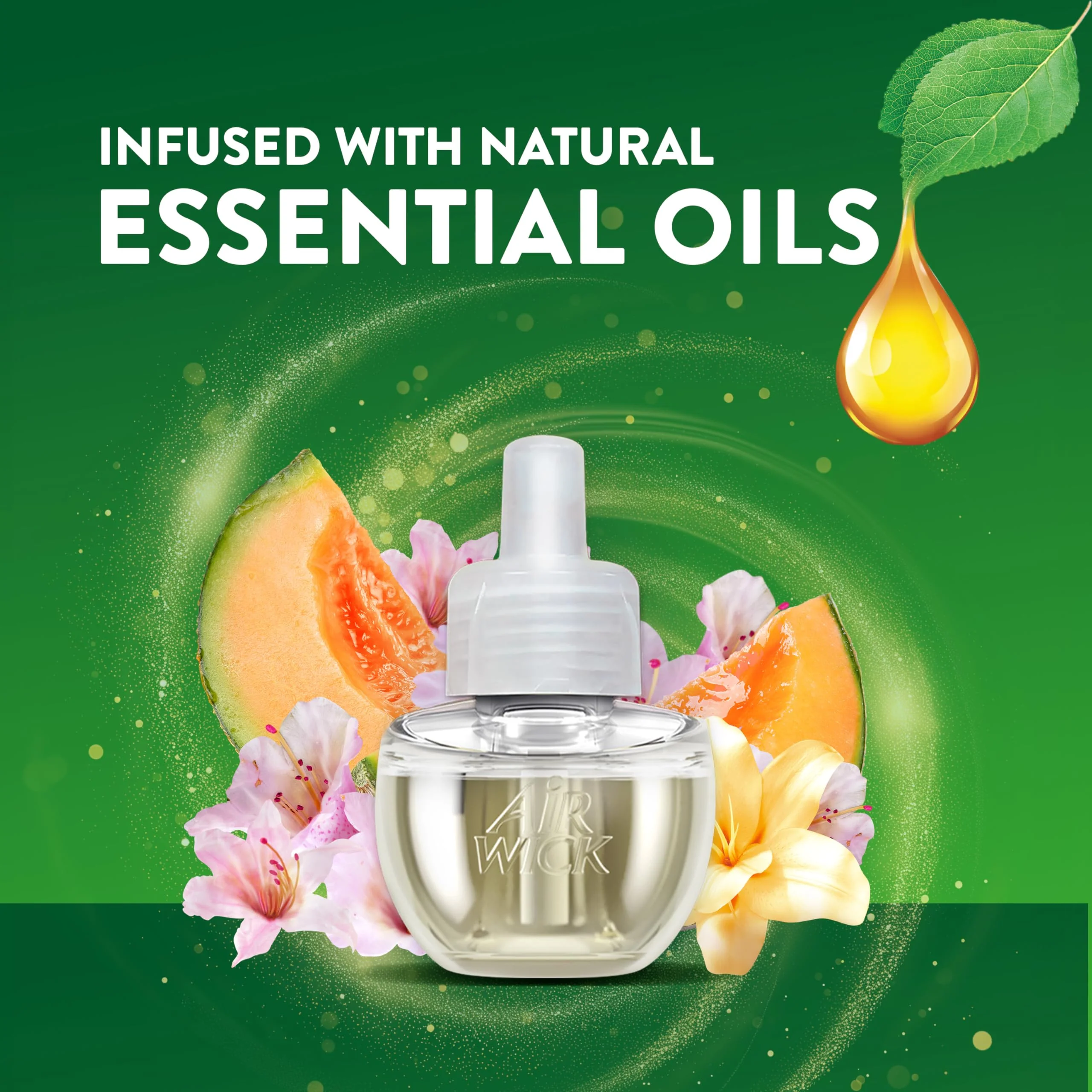 Air Wick Plug in Scented Oil Refill, 2 ct, Summer Delights, Air Freshener, Essential Oils - Image 3