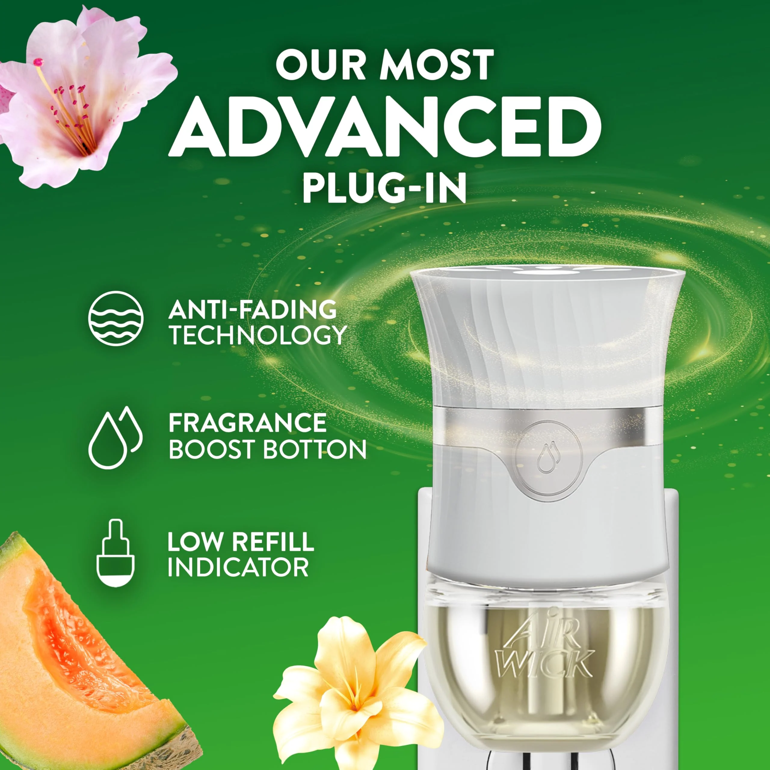 Air Wick Plug in Scented Oil Refill, 2 ct, Summer Delights, Air Freshener, Essential Oils - Image 8