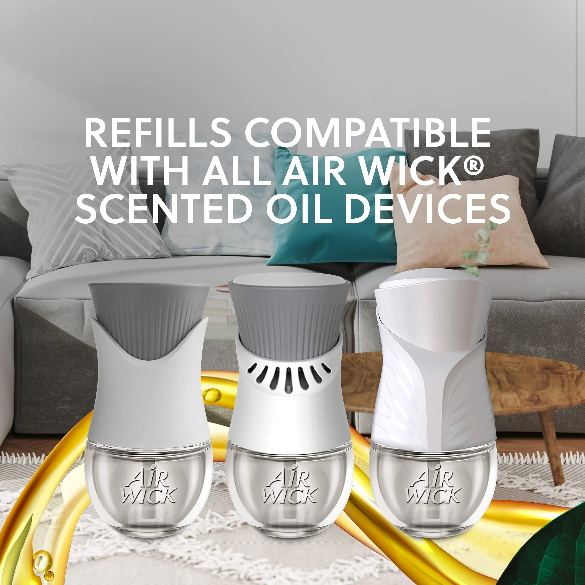 Air Wick plug in Scented Oil Warmer, White, 1 Count, Essential Oils, Air Freshener - Image 3