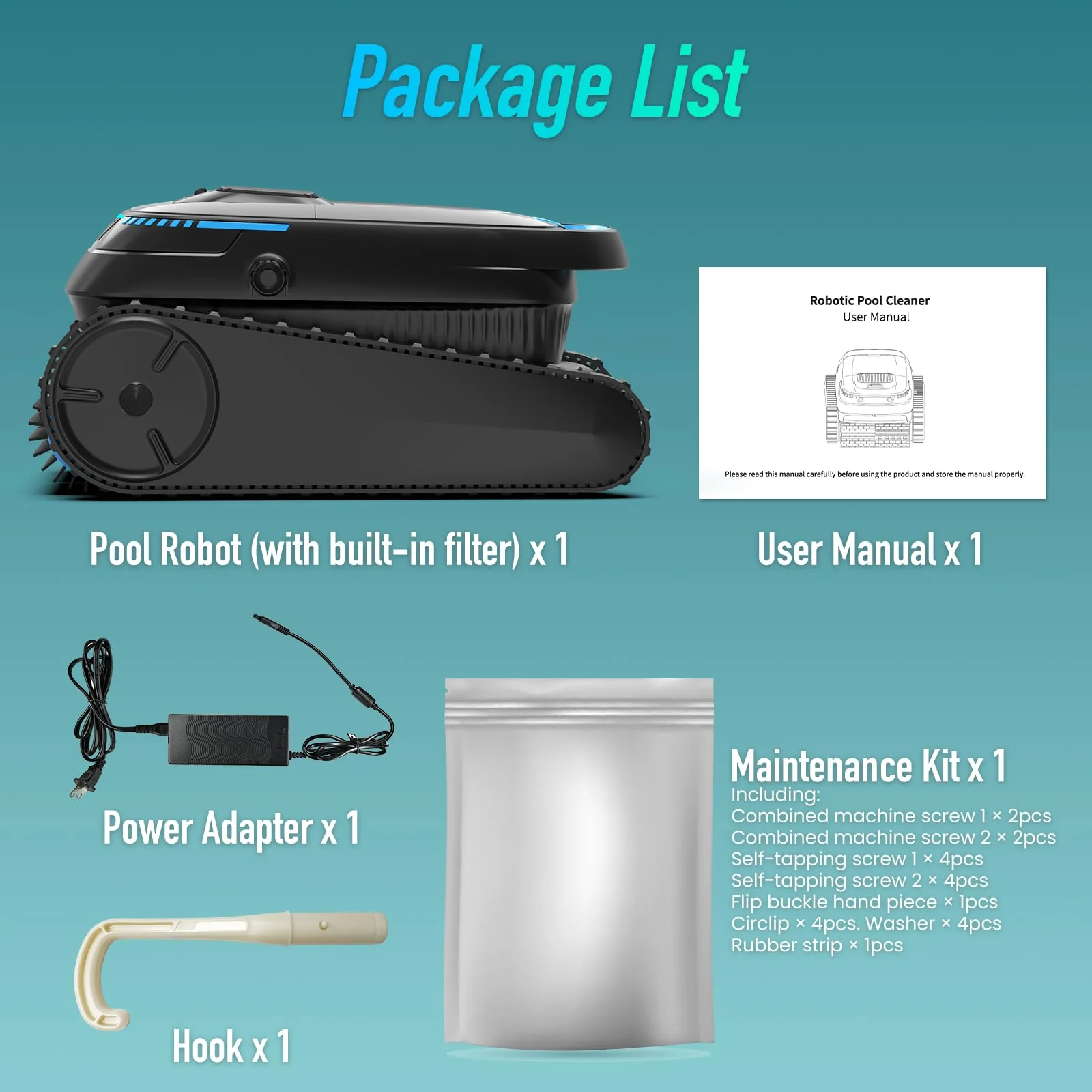 AIRROBO Cordless Robotic Pool Cleaner for Inground & Above Ground Pools, Smart Zigzag Navigation, Floor, Wall & Waterline Cleaning, 5000 GPH - Image 2