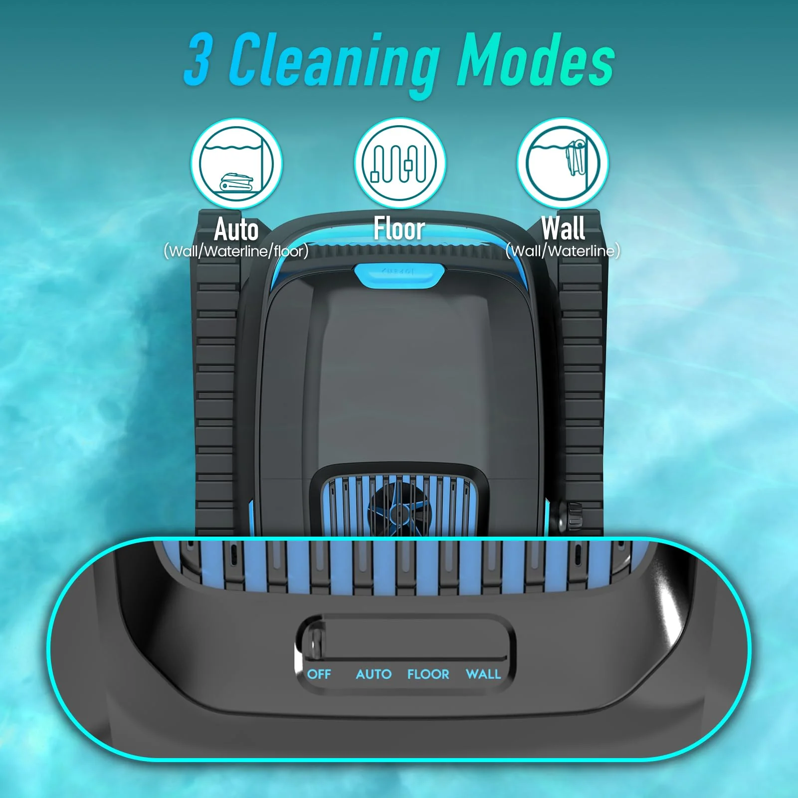 AIRROBO Cordless Robotic Pool Cleaner for Inground & Above Ground Pools, Smart Zigzag Navigation, Floor, Wall & Waterline Cleaning, 5000 GPH - Image 5