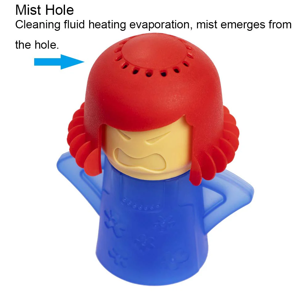 Aivwis Angry Mom Microwave Cleaner, Mad Mama Microwave Steam Cleaner, Just Add Vinegar and Water, Easily Cleans the Crud in Minutes (Blue) - Image 6