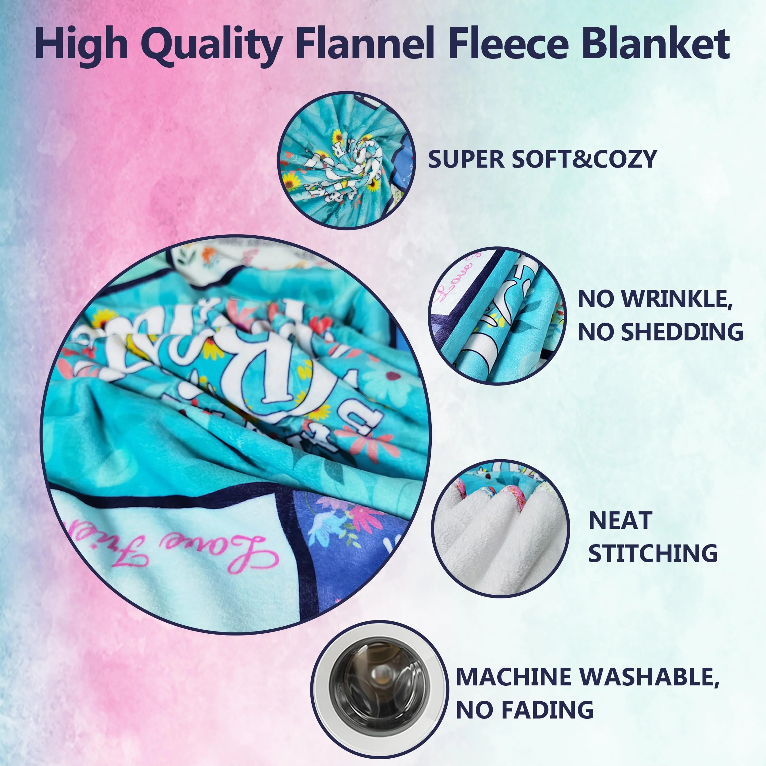Akoigun Sister Gifts Blanket for Birthday, Mother's Day, Christmas - Big Sister Gift Ideas from Sisters Throw Blanket 60"X50" - Image 4
