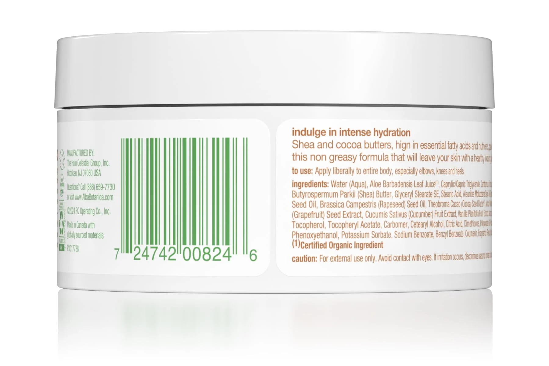 Alba Botanica Intense Hydration Whipped Body Butter, with Shea, Cocoa, and Kukui Nut Butters, 6.5 Oz (Packaging May Vary) - Image 5