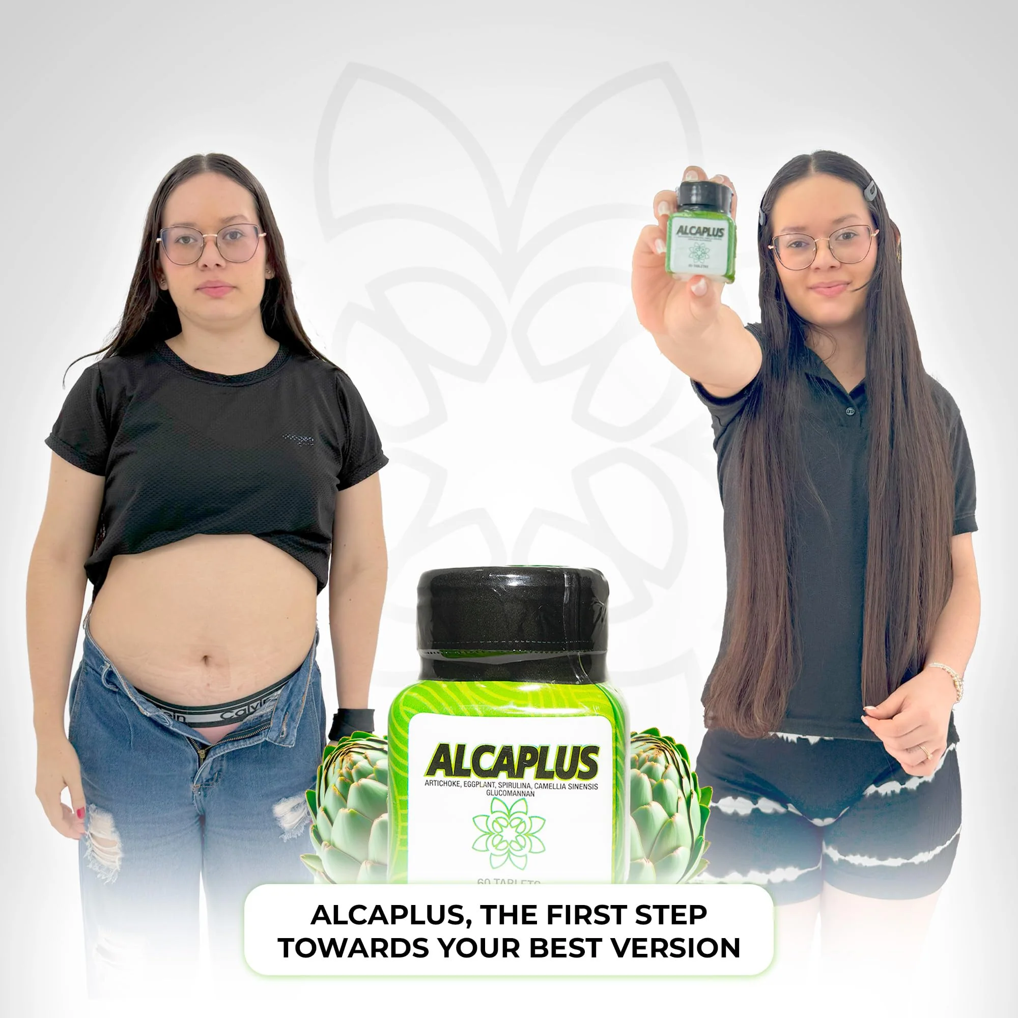 Alcaplus Original Natural Weight Loss Pills for Women Detoxifying and Controlling Appetite, Herbal Supplement with Artichoke, Eggplant, Spirulina, Green Tea, and Glucomannan Lose Weight Fast for Woman - Image 5