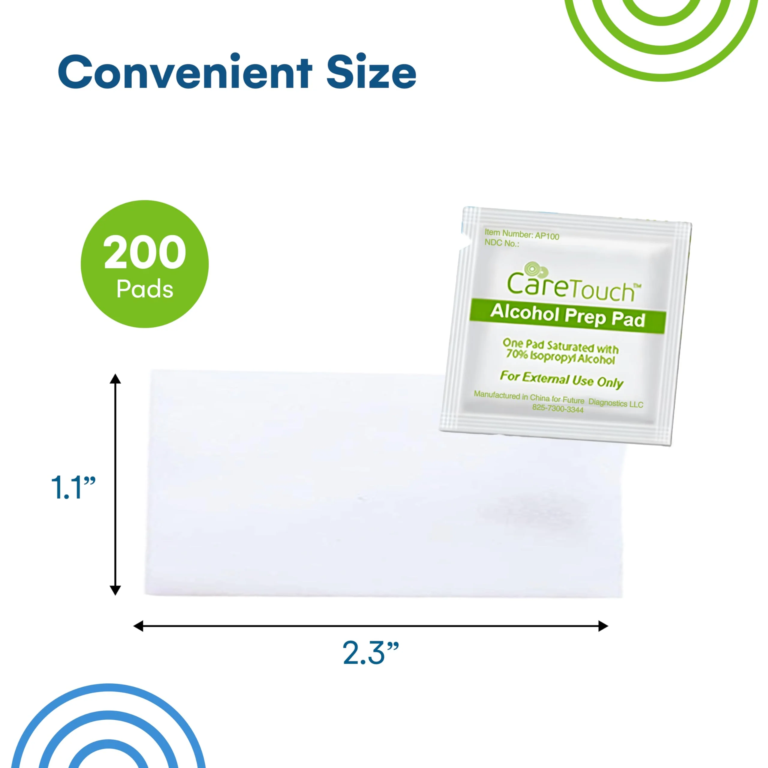 Alcohol Wipes | Individually Wrapped Alcohol Prep Pads with 70% Isopropyl Alcohol, Great for Medical & First Aid Kits | Sterile, Antiseptic 2-Ply Alcohol Swabs - 200 count - Image 3