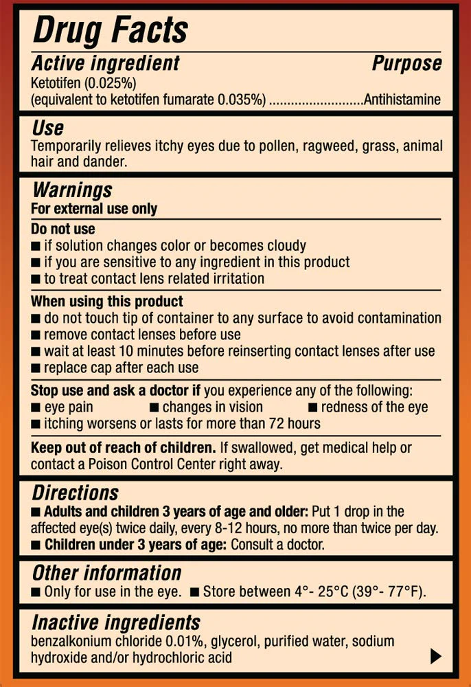 Alcon Zaditor Antihistamine Eye Drops, Twin Pack, 5-mL Each - Image 3