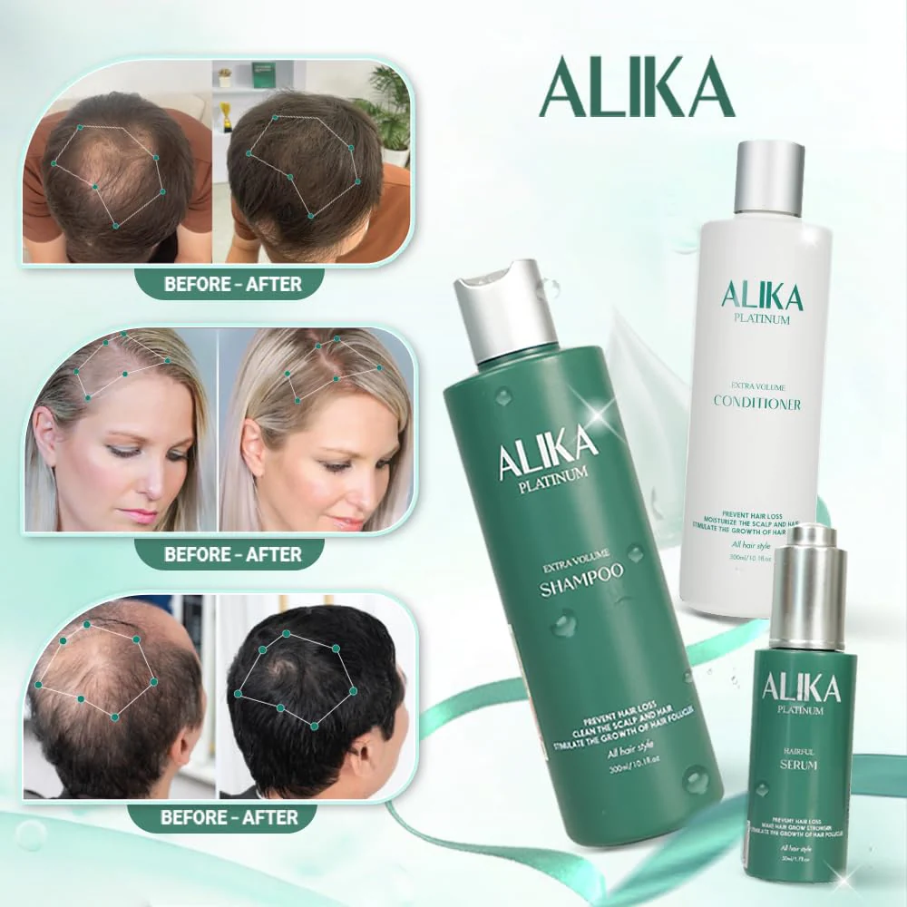 ALIKA Shampoo, Conditioner, And Serum Set Hair Growth, Grow Gorgeous Hair Growth, Hair Loss Treatments for Women, Men, Suitable For Dry, Oily, Normal Scalp - Image 5