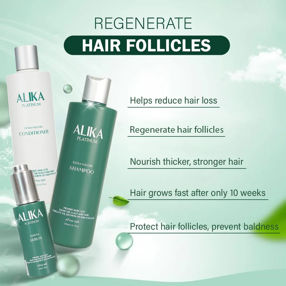 ALIKA Shampoo, Conditioner, And Serum Set Hair Growth, Grow Gorgeous Hair Growth, Hair Loss Treatments for Women, Men, Suitable For Dry, Oily, Normal Scalp - Image 7