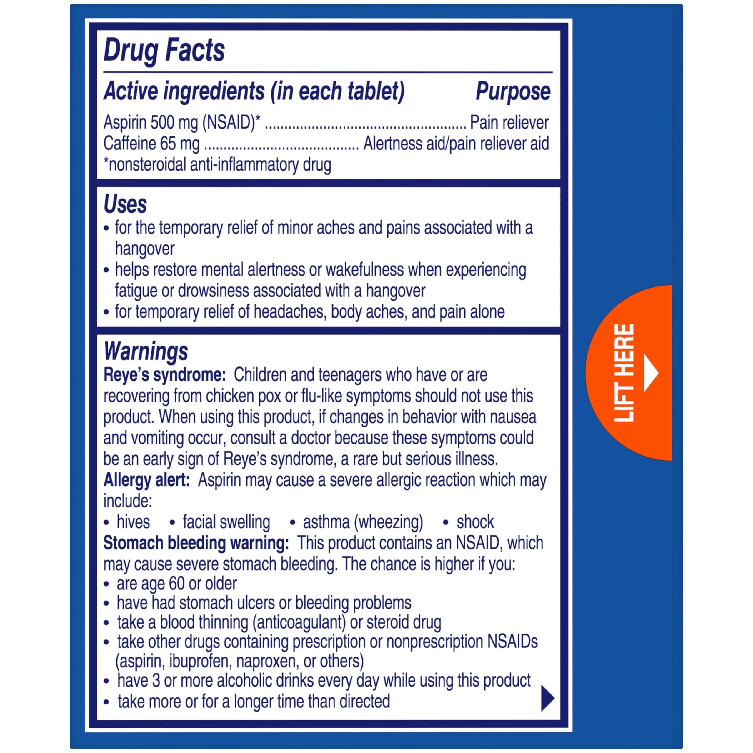 Alka-Seltzer Hangover Relief Tablets, Fast Relief Starts In About 15 Minutes for Headaches, Body Aches & Mental Fatigue, Bachelorette & Bachelor Party Packs 60 Count (3 Boxes, 20 Tablets Each) - Image 8