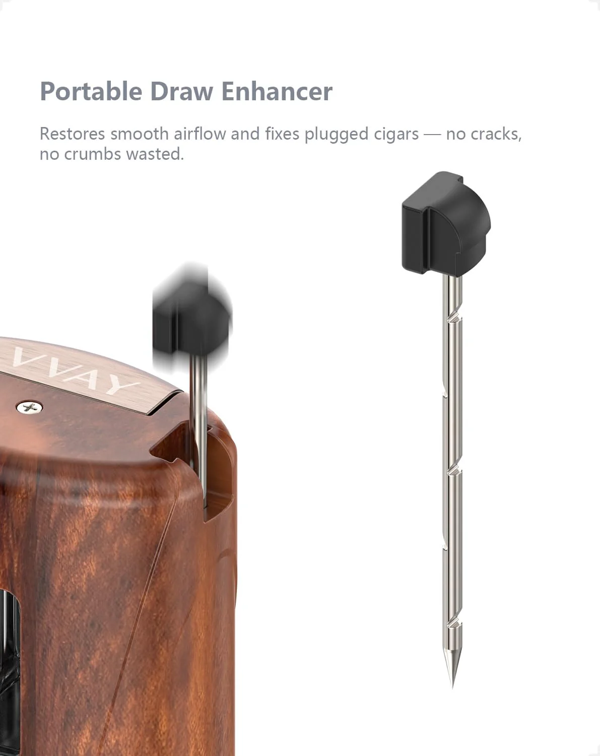 All-in-One Butane Torch Lighter, for Men, Wood Grain - Image 2