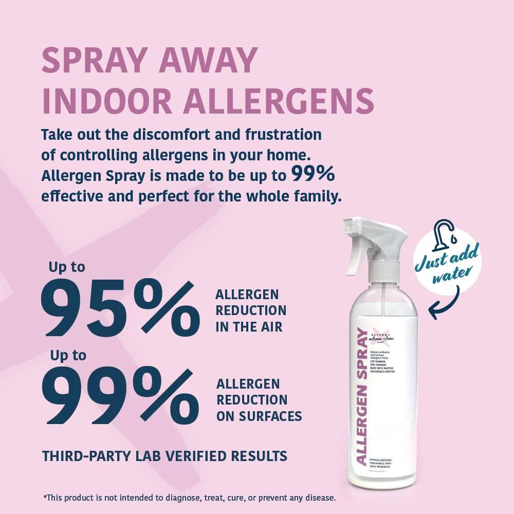 Allergy Asthma Clean Allergen Spray, Pets, Dust Allergies & More, Air & Surface, Just Add Water, Bottle, Over 33oz - Image 9