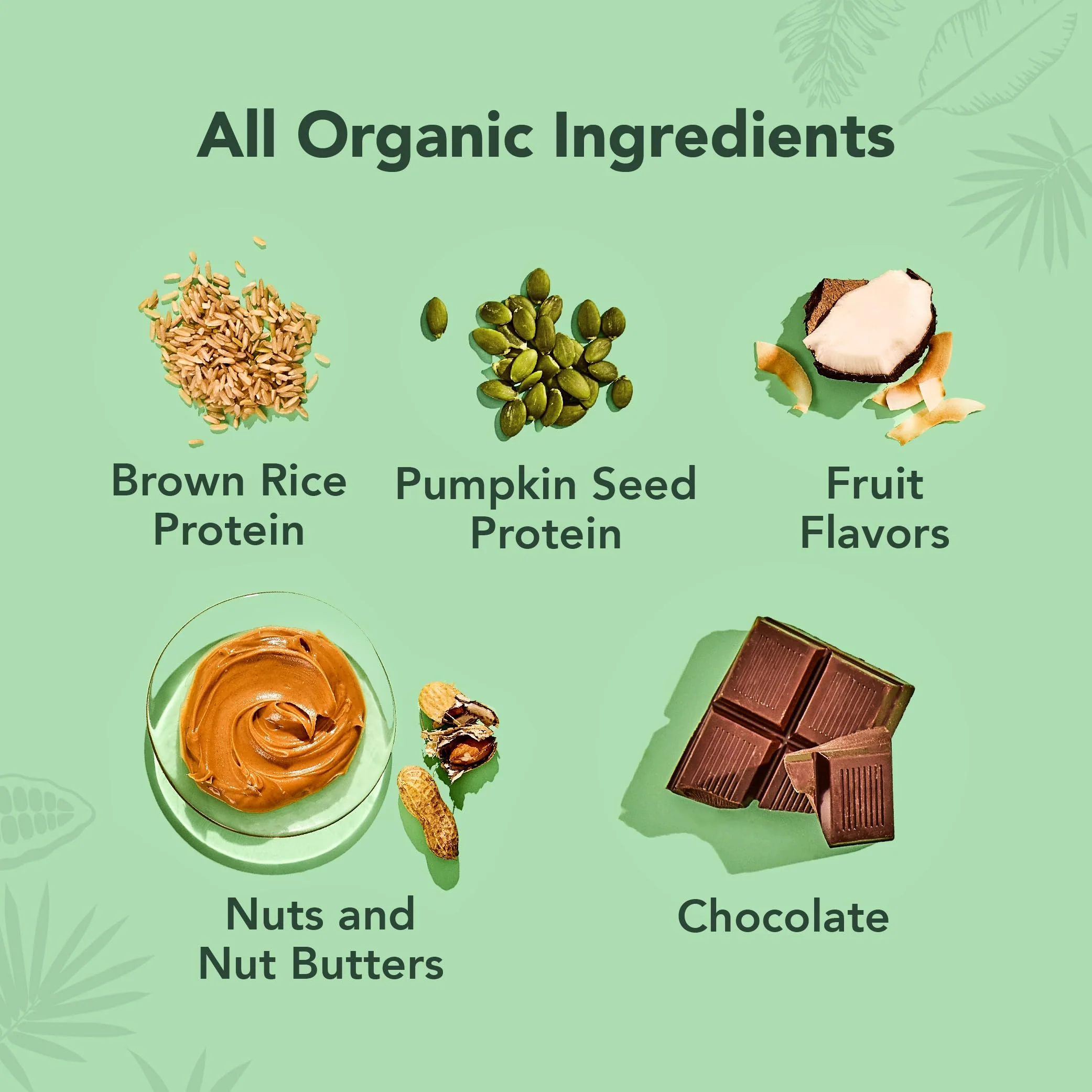 ALOHA Organic Plant Based Protein Bars - 6 Flavor Variety Pack - 12 Count, 1.9oz Bars - Vegan Snacks, Low Sugar, Gluten-Free, Low Carb, Paleo, Non-GMO, Stevia-Free, No Sugar Alcohol Sweeteners - Image 4