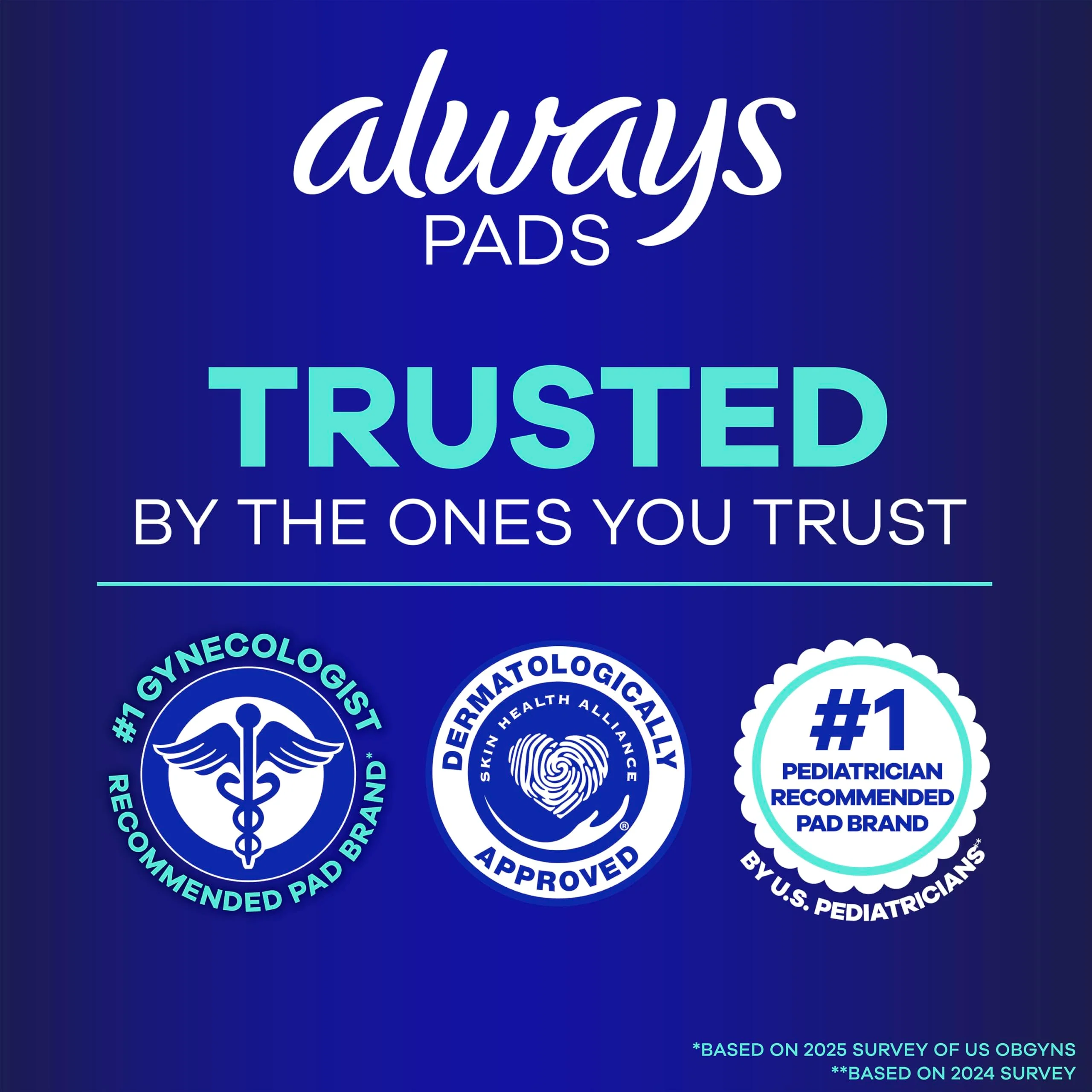 Always Maxi Overnight Pads with Wings for Women, Size 4, Overnight Absorbency, Unscented, 33 Count - Image 5