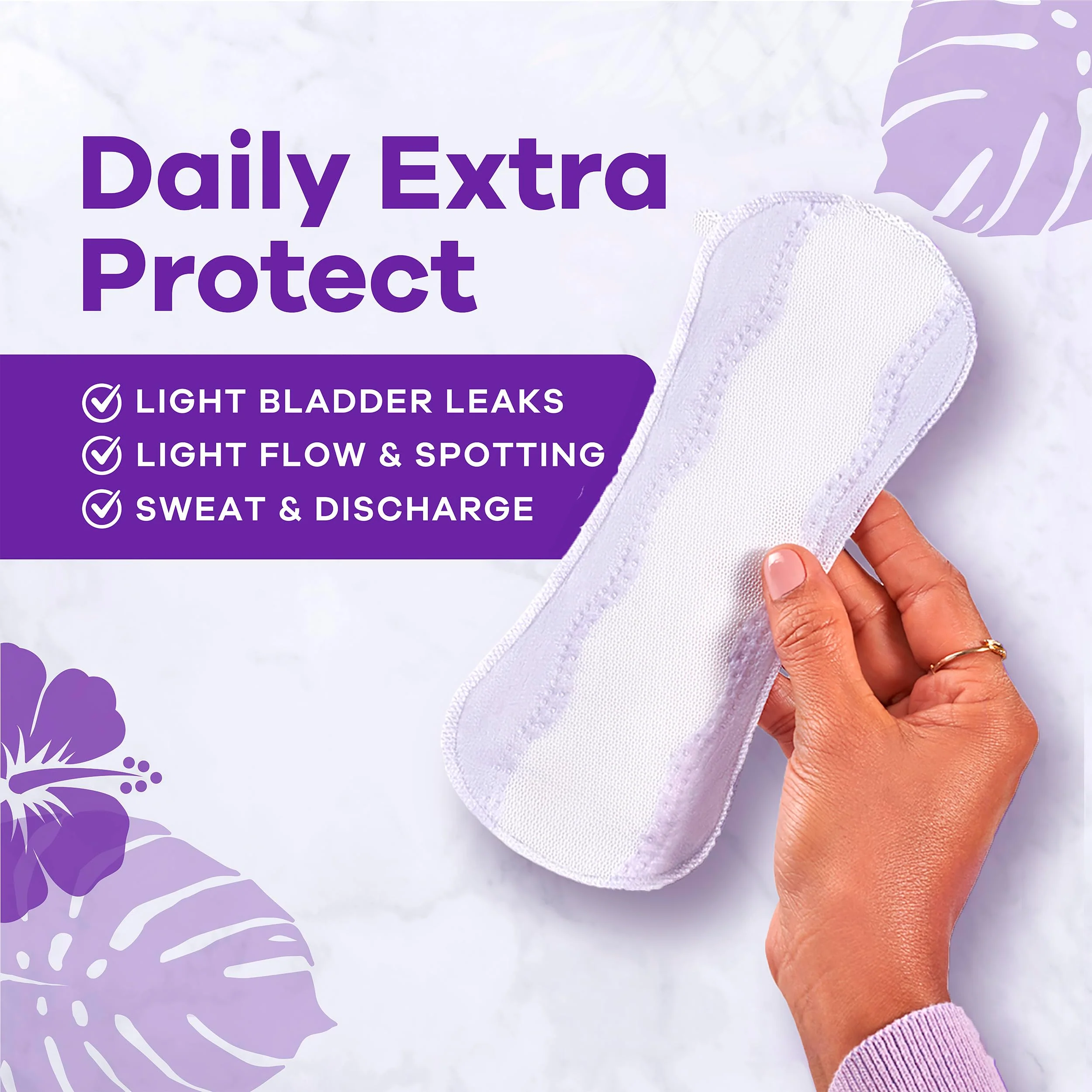 Always Panty Liners for Women Anti-Bunch Xtra Protection Daily Liners, Extra Long, Unscented, 116 Count - Image 3