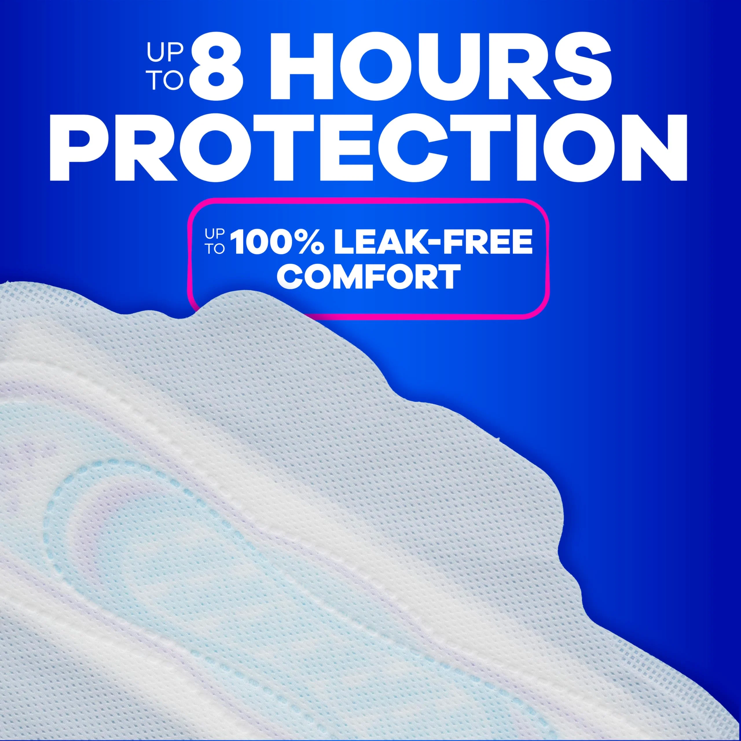 Always Ultra Thin Feminine Pads with Wings for Women, Size 1, Regular Absorbency, Unscented, Up to 100% Leak-Free Protection, 46 Count - Image 5