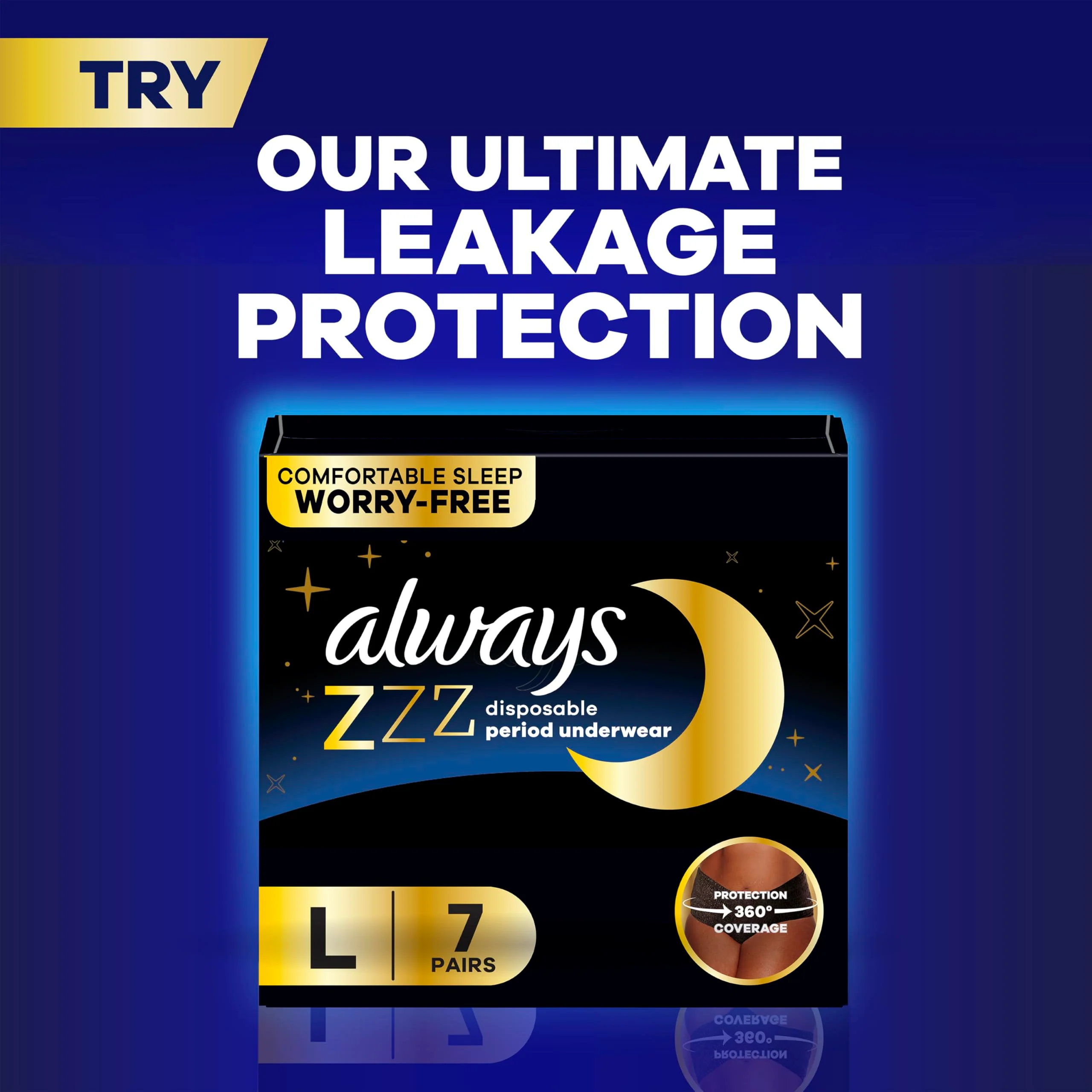 Always Ultra Thin Overnight Pads, Size 5, Extra Heavy Overnight, Unscented, 92 Count (2 Packs of 46) - Image 7