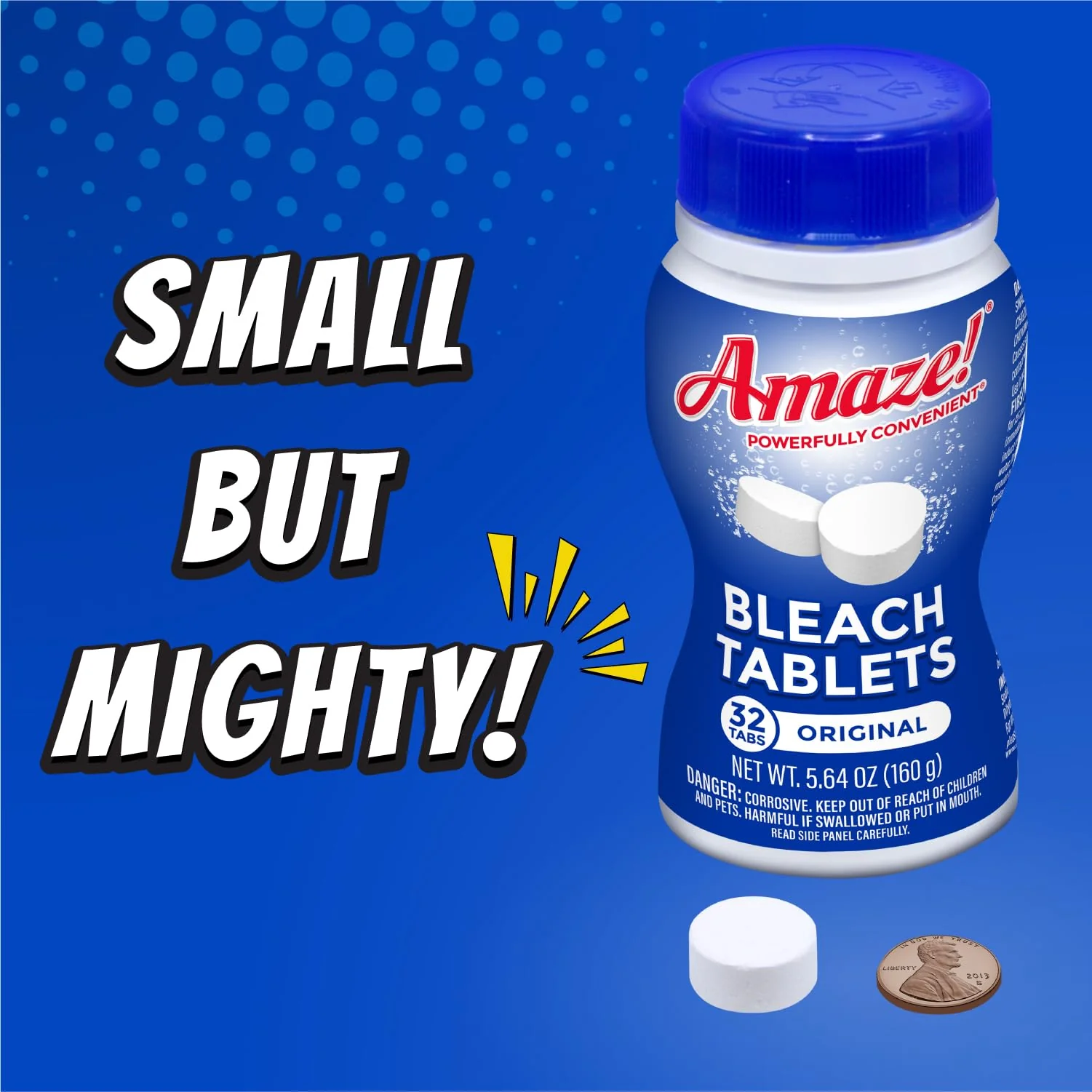 AMAZE Ultra Concentrated Bleach Tablets [32 tablets] - Original Scent - for Laundry, Toilet, and Multipurpose Home Cleaning. No Splash Liquid Bleach Alternative - Image 6