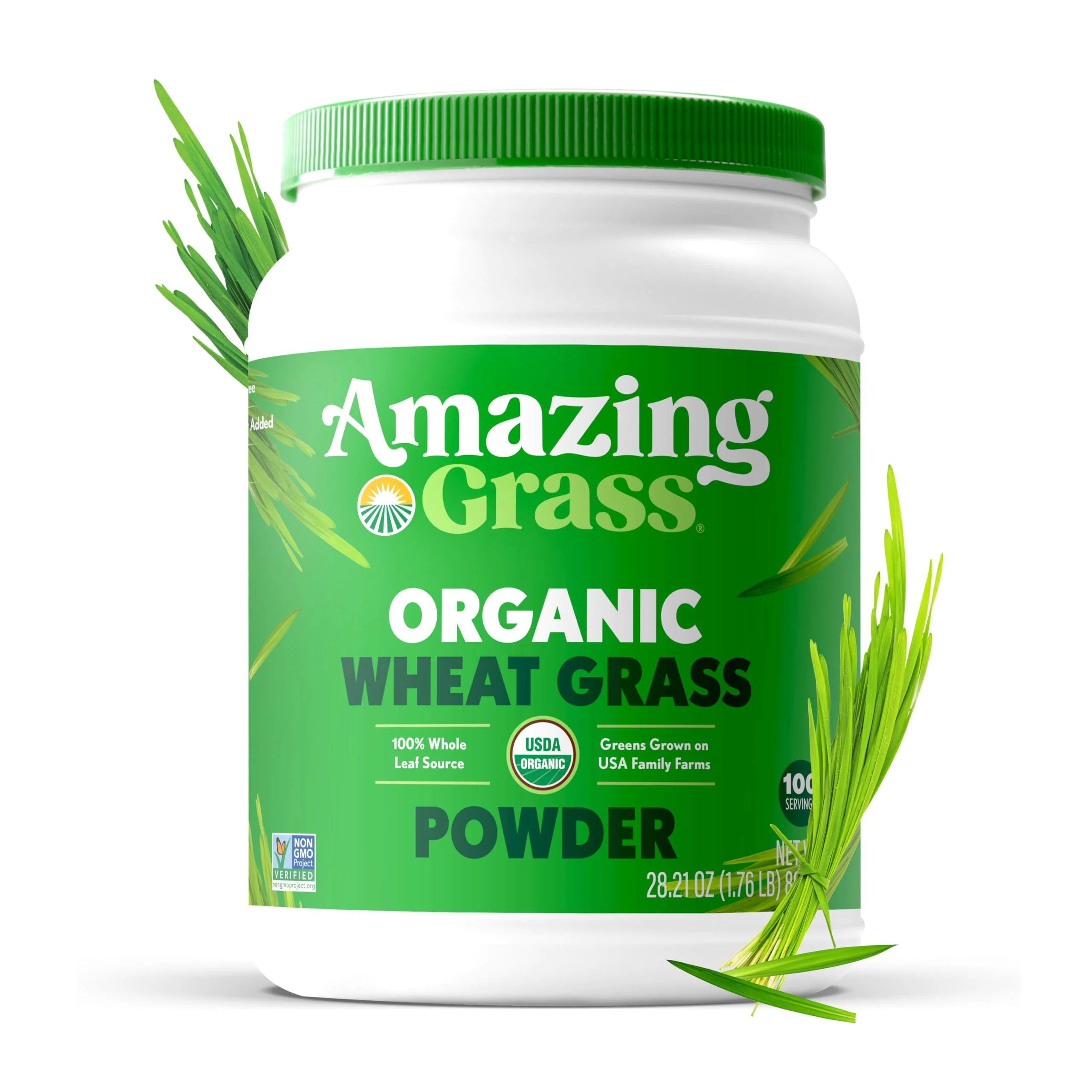 Amazing Grass Wheat Grass Powder: 100% Whole-Leaf Wheat Grass Powder for Energy, Detox & Immunity Support, Chlorophyll Providing Greens, 100 Servings - Image 7