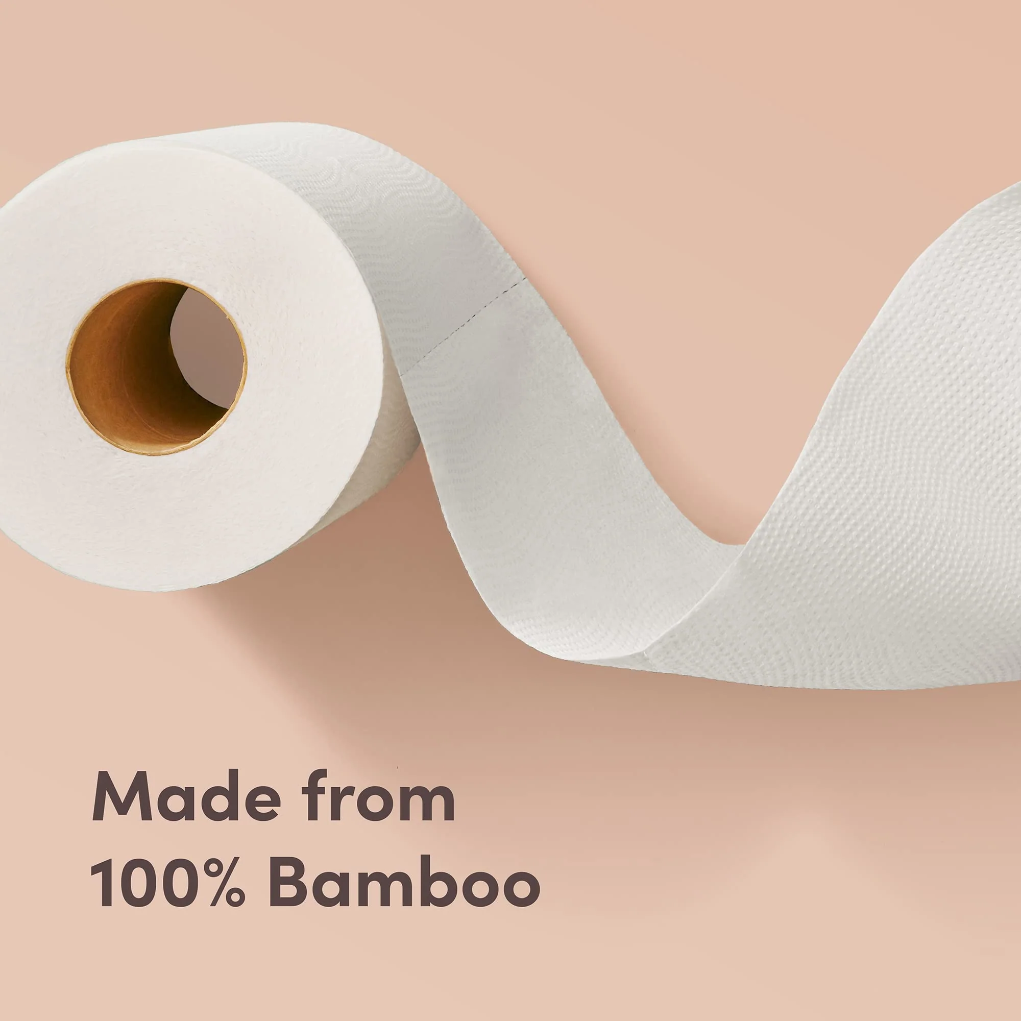 Amazon Aware Bamboo 3-Ply Toilet Paper, Unscented, 24 Rolls, FSC Certified, 350 Sheets, 8400 Count, Pack of 24, Plastic-Free - Image 2