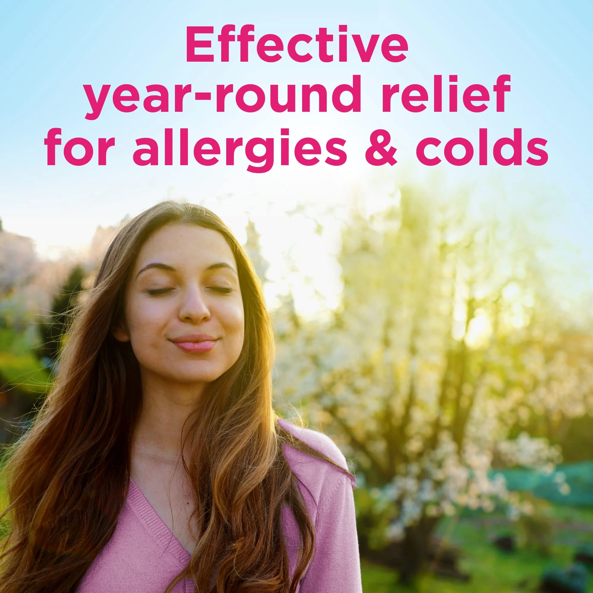 Amazon Basic Care Complete Allergy Relief, Diphenhydramine HCl 25 mg, Easy to Swallow Mini-Tabs, Relieves Sneezing, Itchy Eyes, Runny Nose, Itchy Throat, 400 Count - Image 3