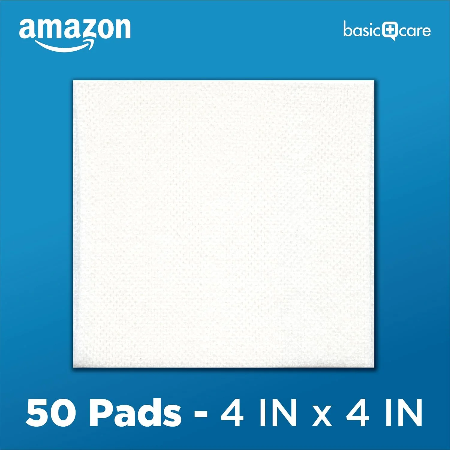 Amazon Basic Care Gauze Pads, 4x4 inches, Sterile, 50 Count | Pack of 4 | For Minor Injuries | Previously All Health - Image 6