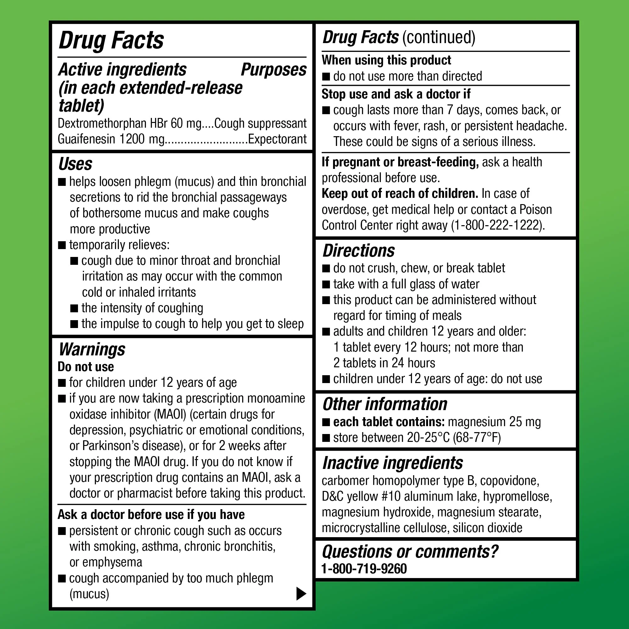 Amazon Basic Care Maximum Strength Mucus DM, Expectorant and Cough Suppressant, Chest Congestion Relief, 12 Hour, 14 Tablets (Pack of 2) - Image 4