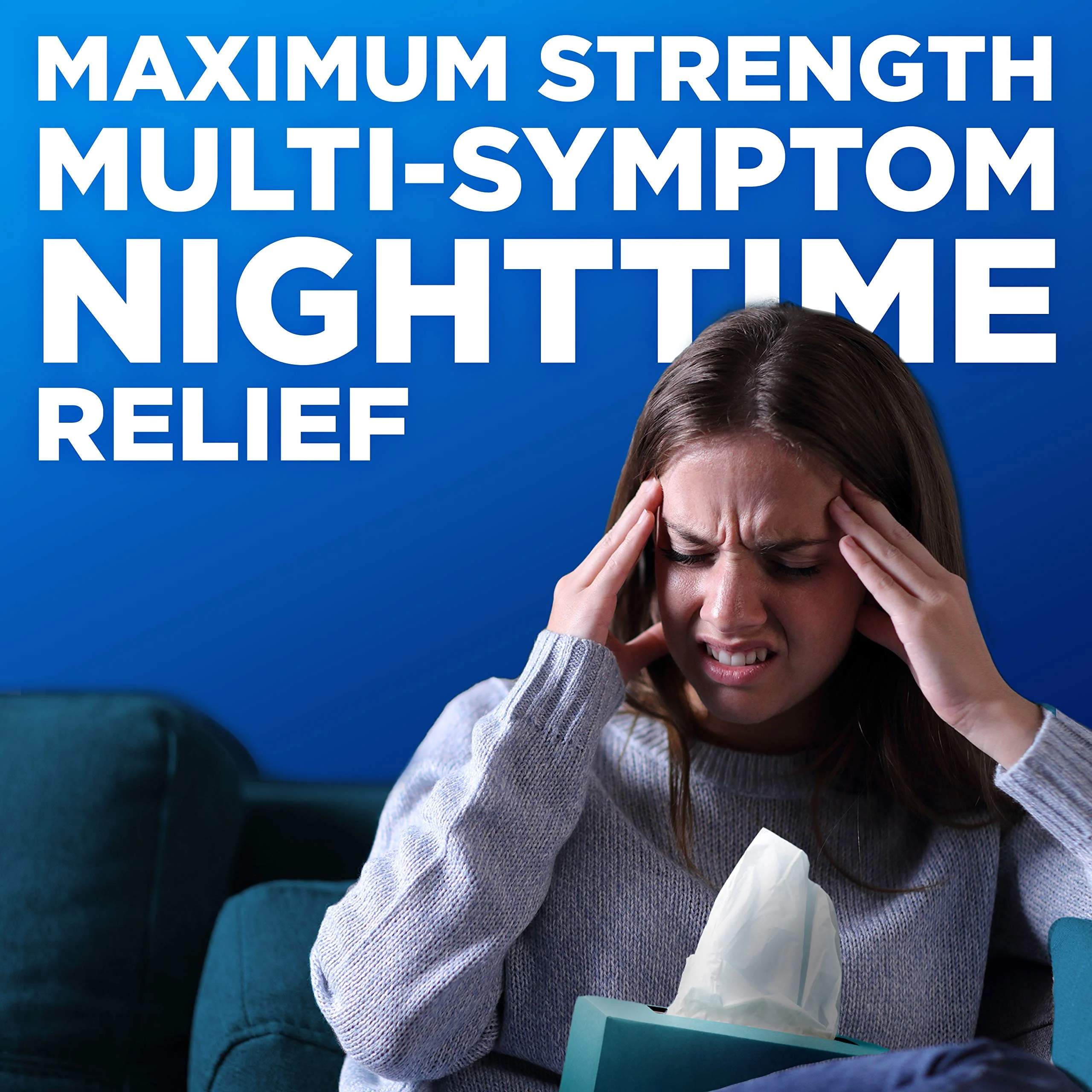 Amazon Basic Care Vapor Ice Day and Night Severe Cold and Flu Relief Caplets, Maximum Strength Multi-Symptom Medicine for Cough, Sore Throat, Nasal Congestion, 48 Count - Image 6