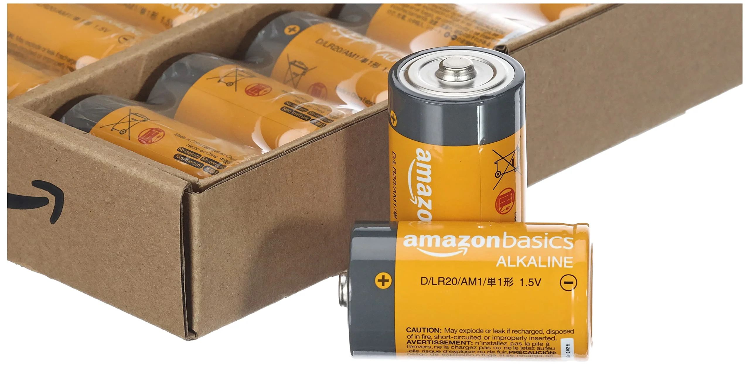 Amazon Basics 12 Pack D Cell All-Purpose Alkaline Batteries, 5-Year Shelf Life, 96 Count (8 Packs of 12) - Image 3
