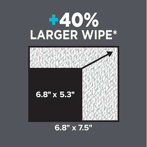 Amazon Basics Extra Large Flushable Wipes, Fragrance Free, pH Balanced, with Vitamin E & Aloe, Hypoallergenic, 360 Wipes, 6 Packs of 60, Resealable Closure - Image 6