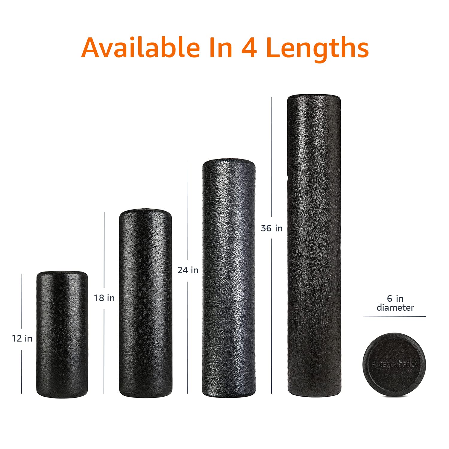Amazon Basics High Density Foam Roller for Exercise and Recovery, 24 Inches, Black - Image 4