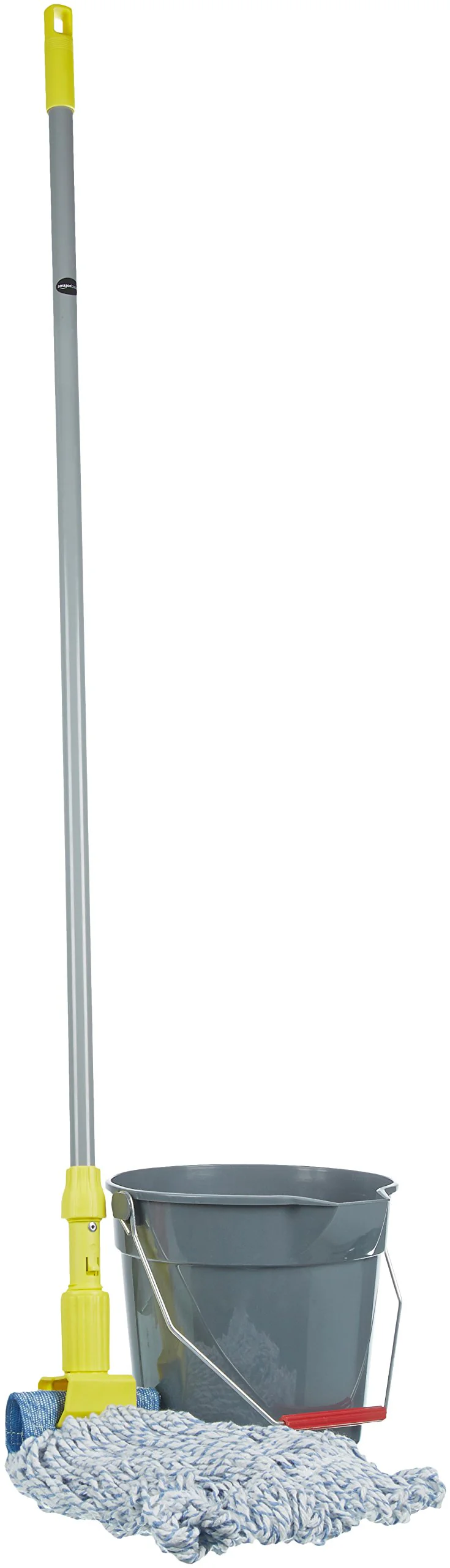 Amazon Basics Loop-End Rayon Finish Commercial String Mop Head for Floor Cleaning, 5 Inch Headband, Medium, 6-Pack - Image 2
