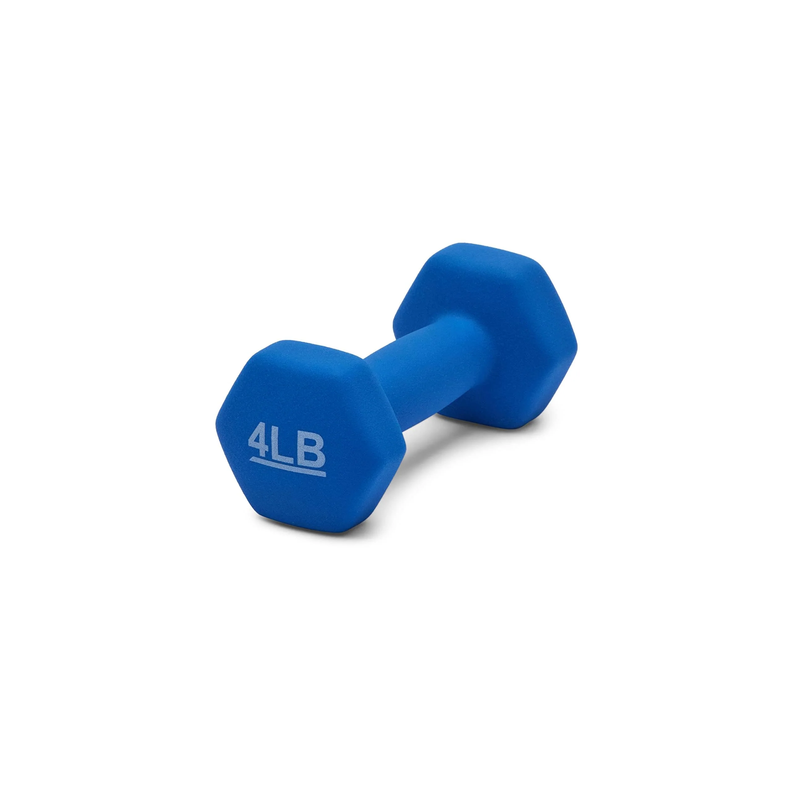 Amazon Basics Neoprene Dumbbell Hand Weights, 4 Pounds, Pair, Blue - Image 5