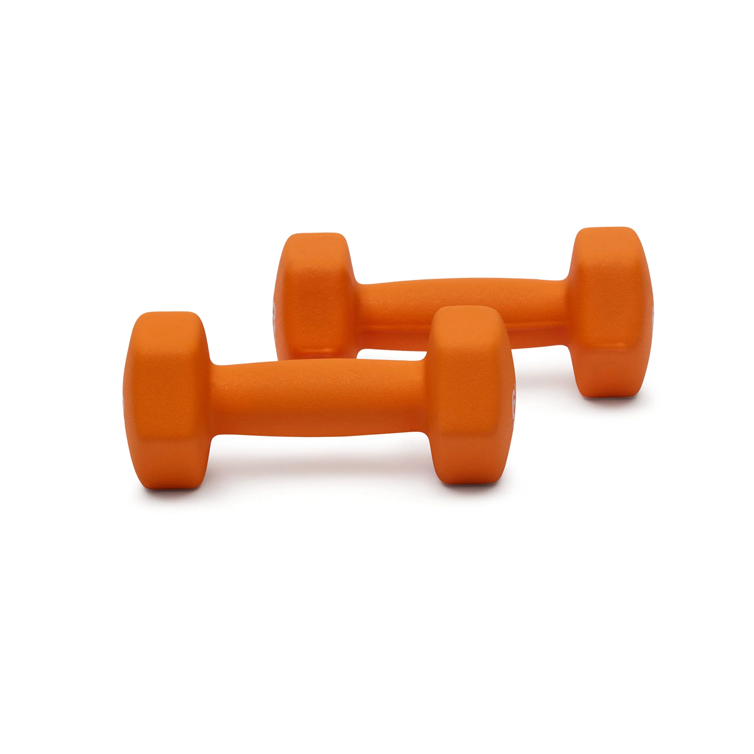 Amazon Basics Neoprene Dumbbell Hand Weights, 6 Pounds, Pair, Orange - Image 5