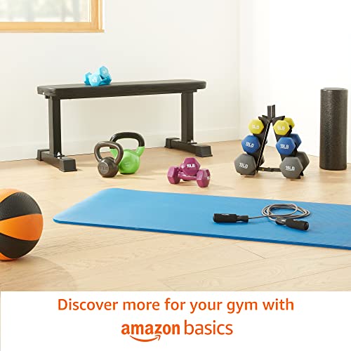 Amazon Basics Rubber Hex Dumbbell Hand Weight, 15 Pounds, Single - Image 2