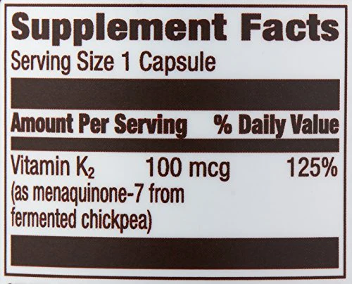 Amazon Elements Vitamin K2 100 mcg, Vegan, 65 Capsules, 2 Month Supply (Packaging May Vary) (Pack of 2) - Image 3