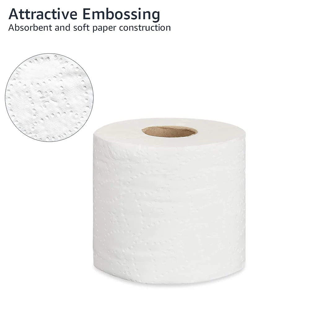 AmazonCommercial FSC Certified 2-Ply White Ultra Strong Toilet Paper, Septic Safe, 286 Sheets per Roll - 36 Rolls - Image 5