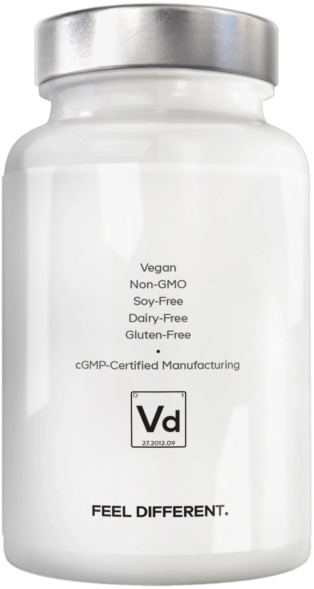 Amen Vitamin D, K2 & Zinc, Cholecalciferol D3 5000 IU, Organic Whole Food Blend with Apple, Blueberry, Cranberry, Elderberry Powder Fruits, Vegan Supplement, D3 K2 Vitamins, Non-GMO - 60 Capsules - Image 2