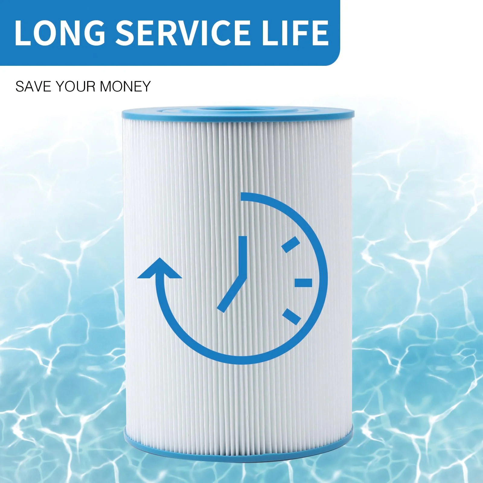 AmiBron PWK30 Hot Springs Spa Filters, Compatible for Watkins 31489, Unicel C-6430, Filbur FC-3915, P/N0969601,73178, 73250, 71825, 30 sq.ft.Hot Tub Filter 3 Pack - Image 3