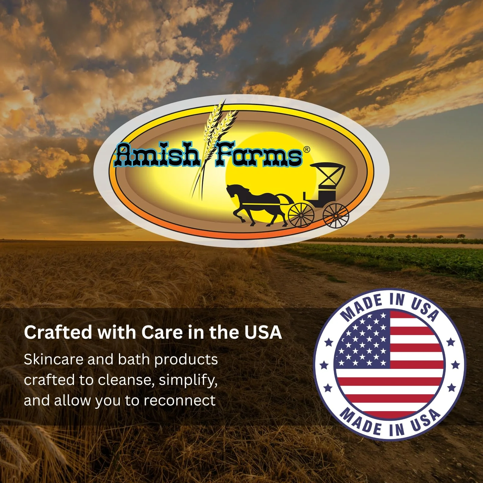 Amish Farms Pure Moisturizing Fragrance Free Bars with Coconut Oil & Shea Butter for Sensitive Skin - Made in USA | Women & Mens Face - Body Bar for Shower | NatureClean | 5oz Ea (5 Bars) - Image 2